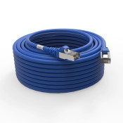 Cordon RJ45 cat7 SFTP 100 Ohms LSOH surmoulé bleu 15m