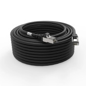 Cordon RJ45 cat7 SFTP 100 Ohms LSOH surmoulé noir 15m