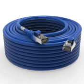 Cordon RJ45 cat7 SFTP 100 Ohms LSOH surmoulé bleu 20m