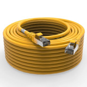 Cordon RJ45 cat7 SFTP 100 Ohms LSOH surmoulé jaune 20m