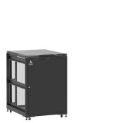 En kit - Baie 21U 800x1000mm, porte avant : Simple Pleine, porte arrière : Simple Verre, sans panneaux latéraux