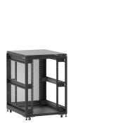 En kit - Baie 21U 800x1000mm, porte avant : Sans Porte, porte arrière : Simple Nid d'Abeille, sans panneaux latéraux