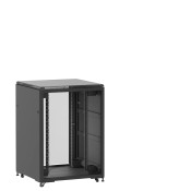 En kit - Baie 21U 800x800mm, porte avant : Sans Porte, porte arrière : Simple Verre, avec panneaux latéraux