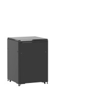 Baie 21U 800x800mm, porte avant : Panneau Plein, porte arrière : Sans Porte, avec panneaux latéraux