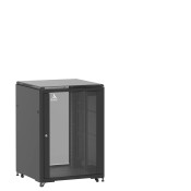 Baie 21U 800x800mm, porte avant : Simple Verre, porte arrière : Simple Verre, avec panneaux latéraux