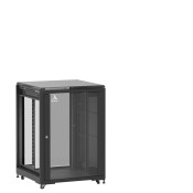 Baie 21U 800x800mm, porte avant : Simple Verre, porte arrière : Simple Verre, sans panneaux latéraux