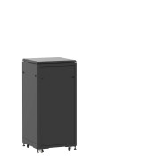 En kit - Baie 24U 600x600mm, porte avant : Panneau Plein, porte arrière : Sans Porte, avec panneaux latéraux