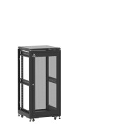 En kit - Baie 24U 600x600mm, porte avant : Simple Nid d'Abeille, porte arrière : Sans Porte, sans panneaux latéraux