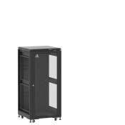 En kit - Baie 24U 600x600mm, porte avant : Simple Verre, porte arrière : Simple Pleine, sans panneaux latéraux