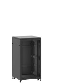 Baie 24U 600x600mm, porte avant : Sans Porte, porte arrière : Panneau Plein, avec panneaux latéraux