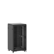 Baie 24U 600x600mm, porte avant : Sans Porte, porte arrière : Simple Pleine, avec panneaux latéraux