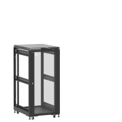 Baie 24U 600x800mm, porte avant : Simple Verre, porte arrière : Sans Porte, sans panneaux latéraux