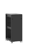 Baie 27U 600x800mm, porte avant : Panneau Plein, porte arrière : Simple Pleine, sans panneaux latéraux