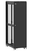 En kit - Baie 42U 600x1000mm, porte avant : Simple Pleine, porte arrière : Double Verre, sans panneaux latéraux