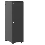 Baie 42U 600x1000mm, porte avant : Simple Pleine, porte arrière : Panneau Plein, avec panneaux latéraux