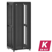 En kit - Baie 42U 800x800mm, porte avant : Double Verre, porte arrière : Simple Pleine, sans panneaux latéraux