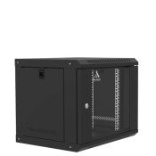 Coffret mural 9U Monté Porte en verre 600x450x450 Ligne 60