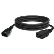 Cordon alimentation C19 femelle vers C14 male 3G1,5mm2 longueur 1,5m 72048