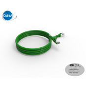 Cordon RJ45 cat 6a SFTP 100 Ohms LSOH, vert, 2m