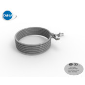 Cordon RJ45 cat 6a SFTP 100 Ohms LSOH, gris, 3m