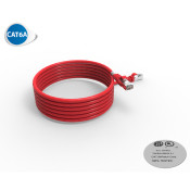 Cordon RJ45 cat 6a SFTP 100 Ohms LSOH, rouge, 3m