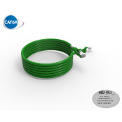 Cordon RJ45 cat 6a SFTP 100 Ohms LSOH, vert, 3m