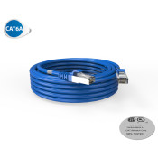 Cordon RJ45 cat 6a SFTP 100 Ohms LSOH, bleu, 7m