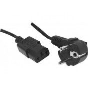 3892 - Câble Schuko male vers femelle C13 0.6m 10A noir
