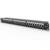 71005 - Panneau de brassage cat6 ftp Platine Réseaux 24 ports -  Socamont®