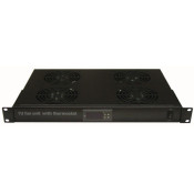 71099 - Unité de ventilateurs 1U avec thermostat, Ventilateurs : 4 -  Socamont®