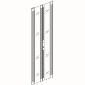 PORTE AV- AR DOUBLE EN VERRE LARGEUR 800 HAUTEUR 47U LIGNE 800