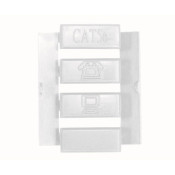INSERT DE COULEUR BLANC POUR FACE AVANT 71159 - LOT DE 50 -