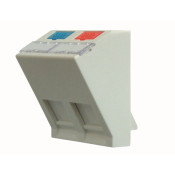 PLASTRON INCLINE 2 ENTREES KEYSTONE CL 45X45 AVEC VOLET & INSERTS