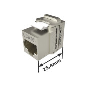 71325 - Connecteur Rj45 Jack Coccinelle One Pouce Keystone cat 6 FTP -  Socamont®