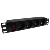 BANDEAU PDU 10" 1U 4 PRISES AVEC INTERRUPTEUR