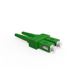 Connecteur optique SC monomode APC, Type : APC duplex, Ø fibre : 3mm